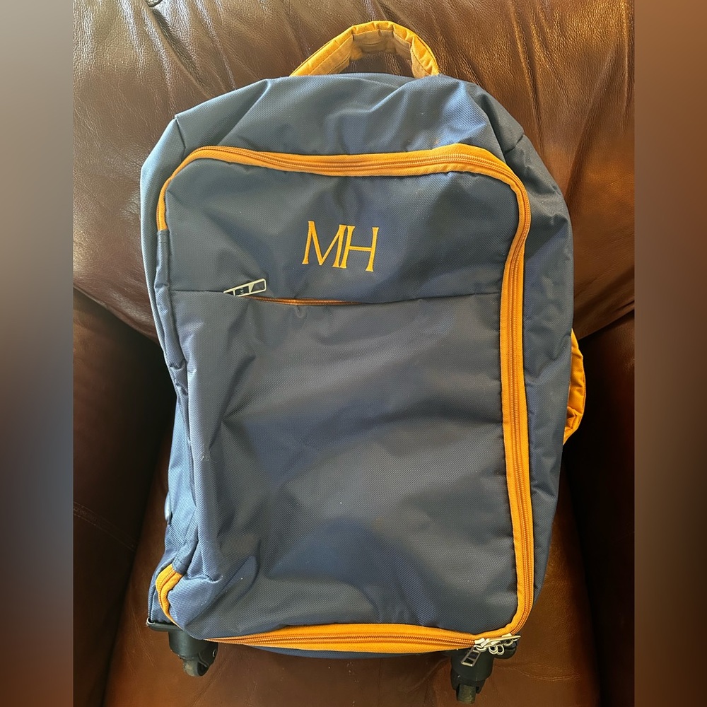 Mario Hernandez Blue Soft Sided Carryon Suitcase